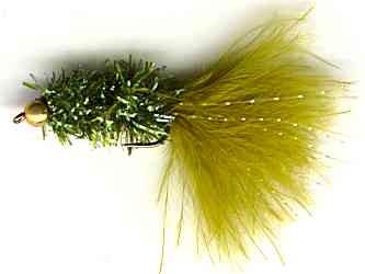 The Olive Crystal Woolly Bugger Fly