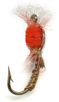 Olive Tufted Epoxy Buzzer Midge Nymph for fishing rainbow trout