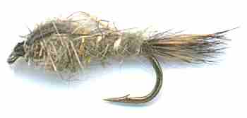 Natural Gold Ribbed Hare's Ear Nymph for rainbow and Brown Trout fishing