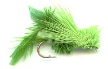Light Green Hopper fly fishing dry flies for trout