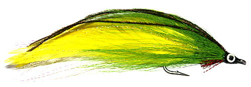 Lefty's Deceiver Green and Yellow Dolphinfish saltwater fly