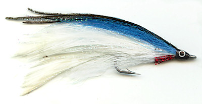 Lefty's Deceiver White and Blue Saltwater fly