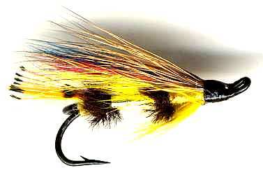 The Yellow Torrish Double Hook Salmon Fly 