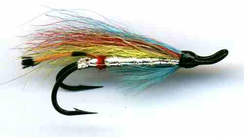 Silver Zulu Norweigen Double hook trout and salmon fishing wet fly