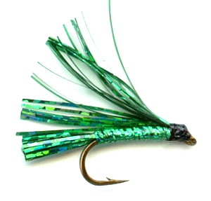 Green Sparkler Fly pattern for trout fishing