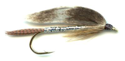 The Silver March Brown Single Hook Streamer