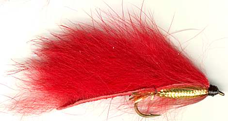 The Red Zonker Streamer for trout fishing