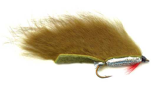 1 Fly, Size 6, Olive Zonker (batch 2) Streamer Fly Fishing Flies