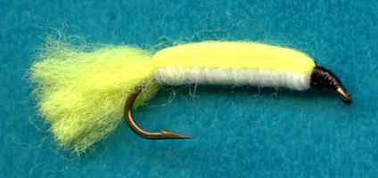 The Baby Doll White and Yellow Single Hook Streamer