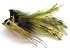 The Diving Olive and Yellow Bass Bug ideal for Largemouth Bass and Pike