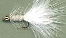 Beaded White Woolly Bugger fly pattern