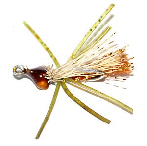 Bitter saltwater small brown crab fly for fishing Permit and Bonefish