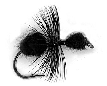 Black Ant Dry Flies for trout fishing