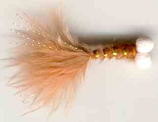 Brown Booby Head Deer Hair Sedge Hopper Brown Hackle fishing flies