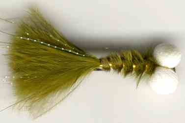 The trout catching Olive Booby Nymph Fly-fishing fly pattern