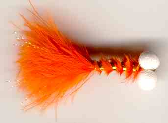 The trout catching Orange Booby Nymph Flyfishing fly pattern