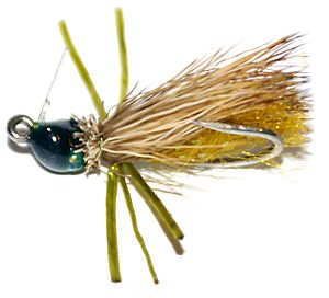 Bitter Saltwater Small Yellow Crab fly for Permit and Bonefish
