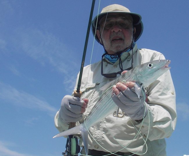 This Bonefish was caught on a Bitter crab fly pattern