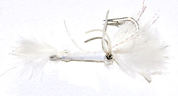 White Epoxy Saltwater Shrimp fly pattern for Bonefish and Permit flats fishing in Cuba Bahamas belieze and Florida