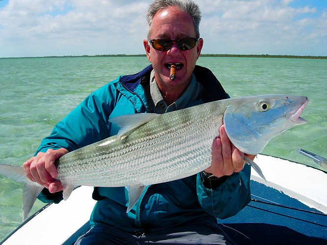 bonefish caught on a Clousers Minnow