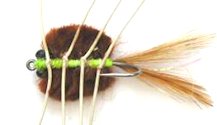 Del Brown's Merkin style Brown Saltwater Permit Mud Crab fly pattern