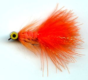 The Orange Deepwater Woolly Bugger Fly