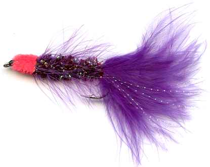 1 Dzn Purple Woolly Bugger Leech Trout or Pan fish 