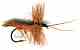 Cinnamon Horned Caddis (Sedge) Fly trout fishing pattern