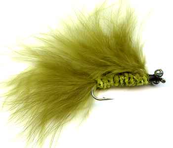 The Olive Cats Whisker Streamer for rainbow trout fishing