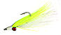 Chartreuse & White Clouser's Deepwater Minnow fly pattern