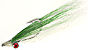 Green & White Clouser's Deepwater Minnow fly pattern