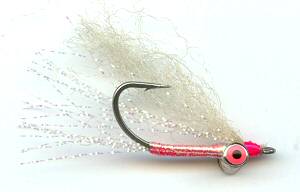 Pink Christmas Island Special Crazy Charlie Bonefish saltwater Fly fishing flies