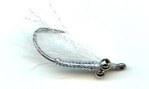 White Crazy Charlie saltwater Bonefish Fly fishing pattern