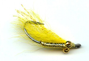 Yellow Crazy Charlie Bonefish saltwater Fly fishing flies