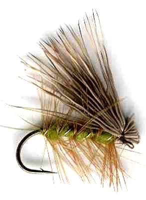 Dark Wing Olive Elk Hair Caddis (Sedge) Fly