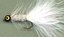 Deepwater White Woolly Bugger fly pattern