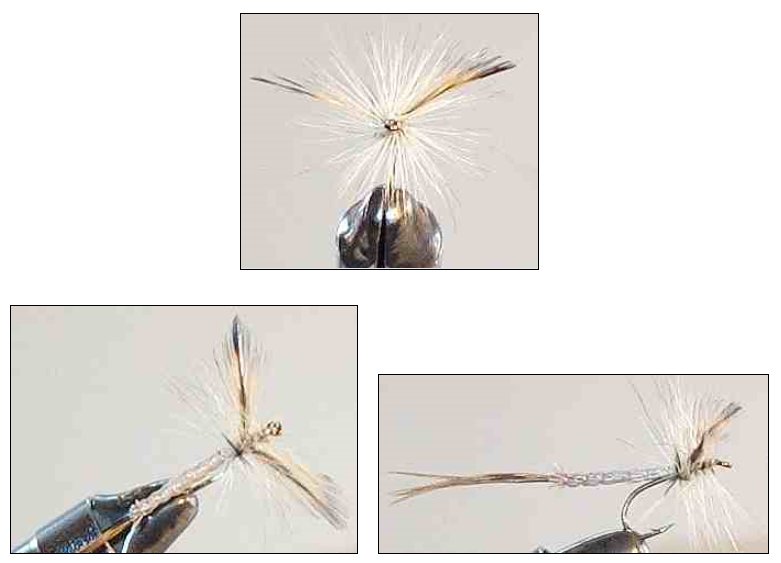 Detached Body Mayfly Spinner for trout fishing