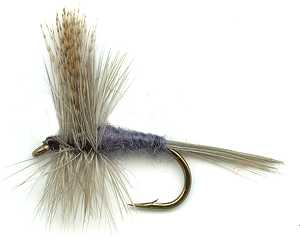 Dark Hendrickson Dry Fly for brown trout and grayling fishing