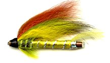 Green Highlander 1 1/2 Inch Copper Salmon Tube fly pattern