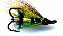 Green Highlander Salmon Treble Hook fly pattern