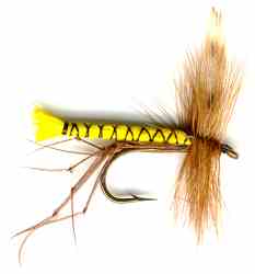 Yellow Daddy Long Legs Crane Fly are a great trout fly fishing fly pattern