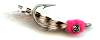 Saltwater inverted hook bonfish pink and tan Mini Puff Fly pattern