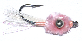 The Pink Mini Puff Bonefish Flyfishing Saltwater Fly 