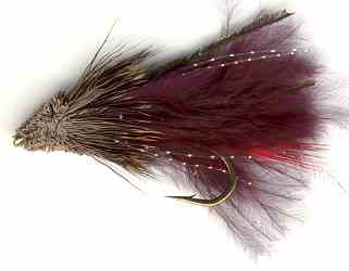 Black Marabou Muddler Minnow Streamer Fly pattern