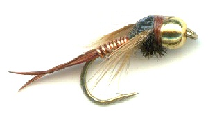 3/6Pcs Fly Brass Head Copper Nymph Stone Fly Fishing Trout Bait