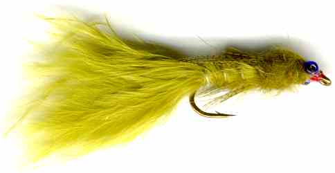 Chain Eyed Olive Damsel Nymphs/Lure Flyfishing Flies Pack Of Six 