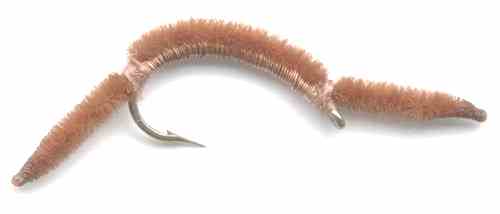 FLY FISHING FLIES NYMPHS TROUT MICRO SAN JUAN WORM YELLOW SIZE 10