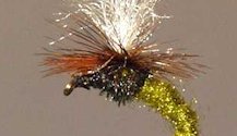 Olive Klinkhammer Parachute Emerging Nymph fly pattern