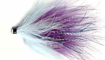 Purple and Blue Alaskabou Streamer tube fly pattern