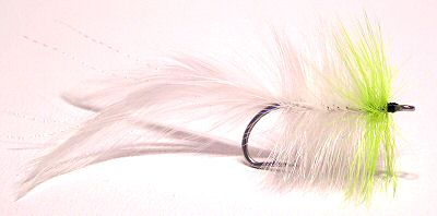 Chartreuse and White Tarpon Seducer Salt Water Fly Fishing Fly